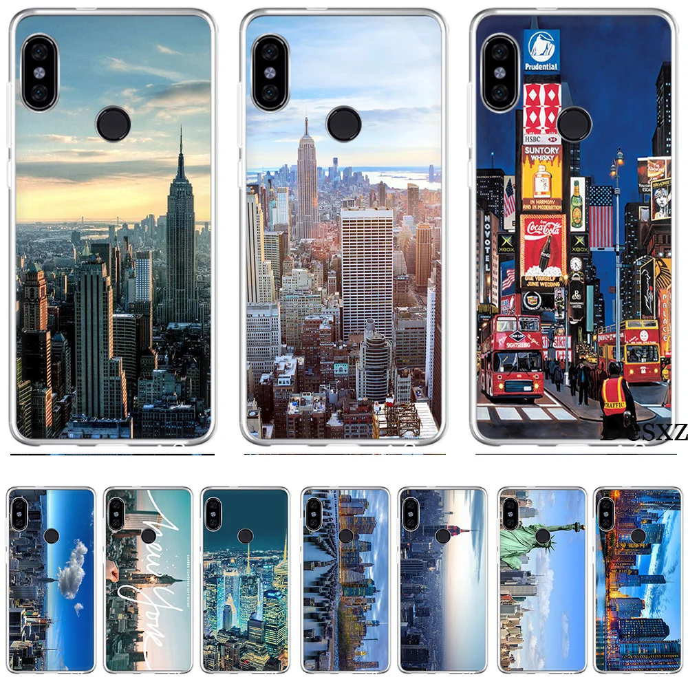 Чехол NYC Нью-Йорк городской пейзаж для Xiaomi Redmi mi 8 SE Note 5 5A 6 6X Pro X 2S A2 Lite Plus 4X 4A S2 F1 7 GO |
