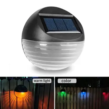 

AUGKUN LED Solar Wall Light Double Light Source Waterproof Courtyard Fence Lamp for Outdoor Landscape Decoration