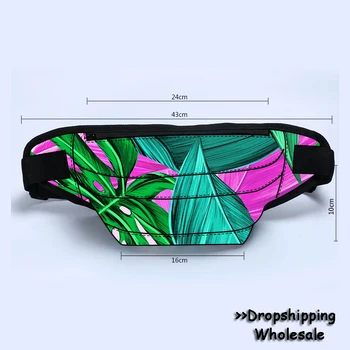 

2019 Tropical Paradise Bird Custom Waist Bag Women's Belt Bag Travel Men Fanny Pack Hip Bum Bags Female Purse Ladies Belly Pouch