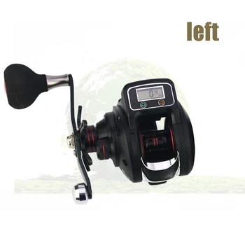 

Baitcasting Fishing Reel with Line Counter 13+1 Shielded Ball Bearings 6.3:1 Gear Ratio Fishing Reels with Crank Handle HB88