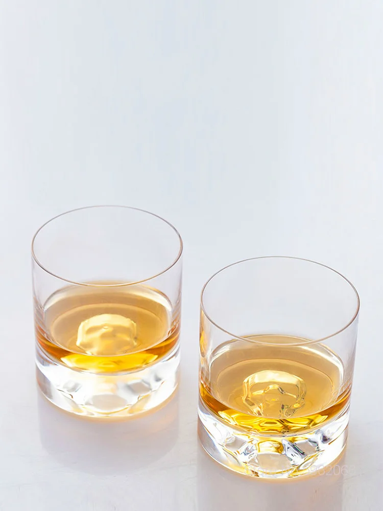 Cool Skull Face Crystal Old Fashioned Whisky Glass Devil Bottom Raised Rock Glass Chivas Whiskey Tumbler XO Brandy Snifter Cup