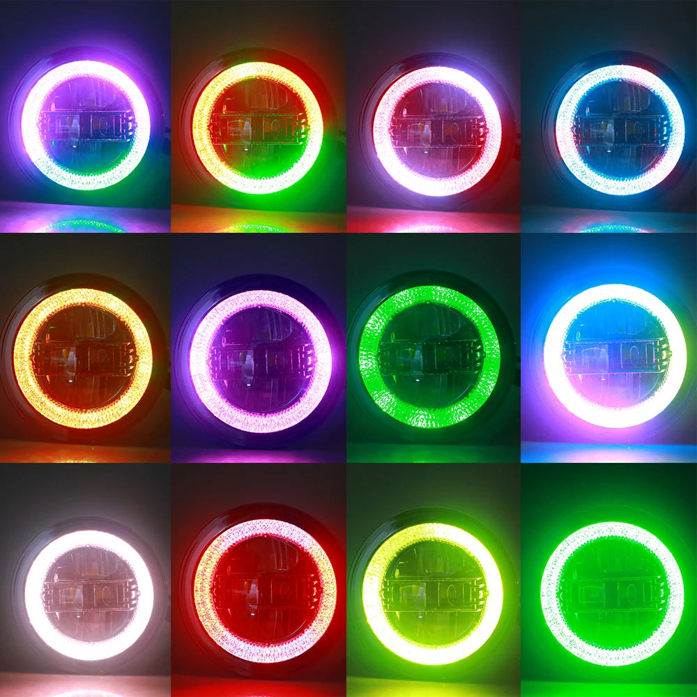 LANTSUN JL1169 RGB светодиодный фонарь для Jeep wrangler JL 2018 + 9 дюймовый Алмазный 30 Вт 60 16 В 5700 к