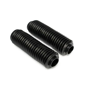 

2pcs Rubber Boots Gaiters Set 230mm Black Motorcycle Off-road Replacement