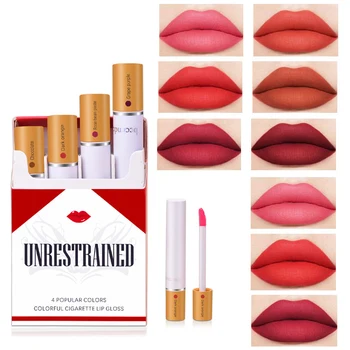 

Cigarette Lip Gloss Set Sexy Matte Liquid Lipstick Matte Long Lasting Waterproof Cosmetic Beauty Makeup lipgloss