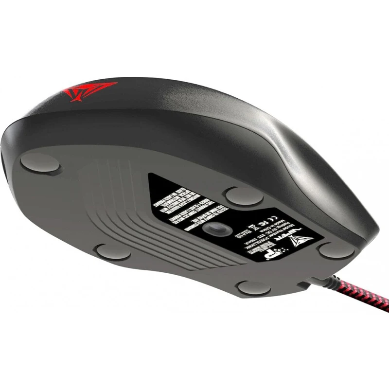 Мышь Patriot Viper V570 PV570LUXWK лазерная, проводная, 12000 dpi, USB, подсветка RGB, цвет: черный