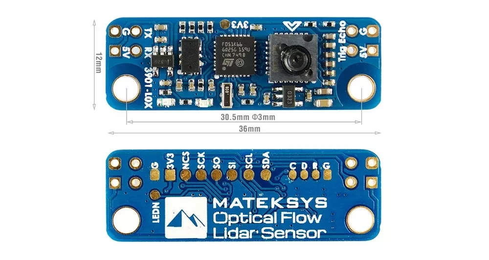 Новый стиль система Matek оптический датчик потока Lidar 3901 L0X модуль поддержки INAV для