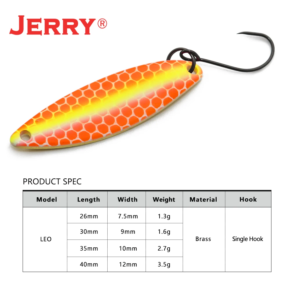 Jerry Leo Trout Ultralight Spinning Fishing Lures Micro Brass