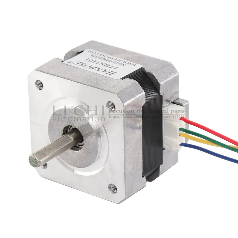 5 шт./лот Nema17 17HS3401 4 lead Nema 17 шаговый двигатель 42BYGH 1.3A CE ROSH ISO CNC лазерный измельчитель
