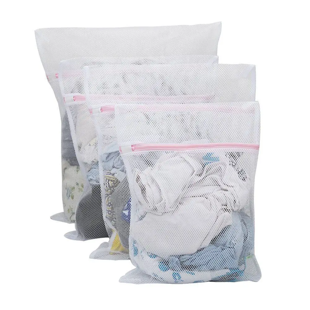 Large Net Washing Bag, Set of 4 Durable Coarse Mesh Laundry Bag