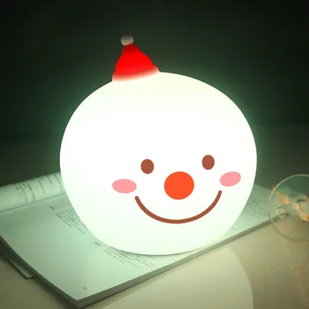 

LED Bedroom Decoration Snowman Lamp New Strange Colorful Atmosphere Intelligent Shooting Sensor Table Lamp Decor Lights Hot Sale
