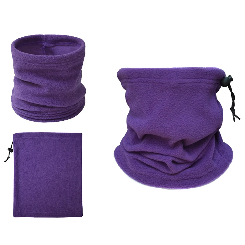 Purple Грелка для шеи, маска для лица, теплая, ветрозащитная, для зимнего велоспорта, на открытом воздухе, BB55 - Цвет: Purple