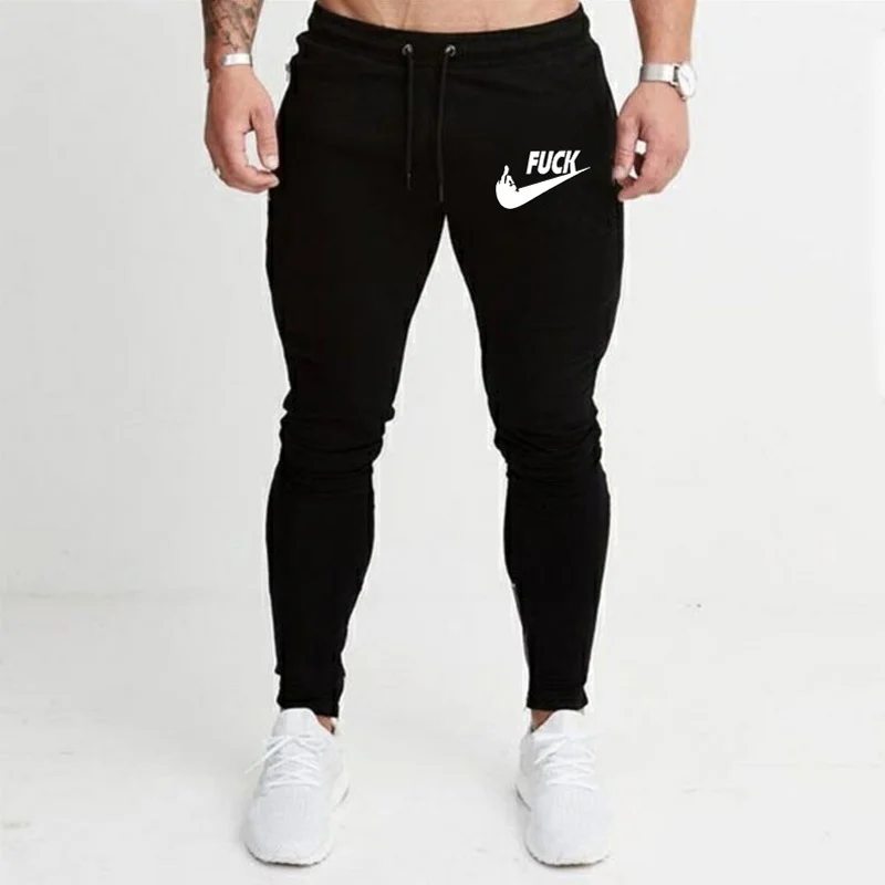 Vogue Nice New Men Joggers Brand Trousers Casual Pants Sweatpants Men Gym Muscle Cotton Fitness Workout Hip-hop Elastic Pants