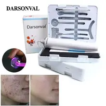Портативный высокочастотный прибор для ухода за кожей DARSONVAL, фиолетовый светильник, массажер для лица, средство для удаления прыщей и пятен, массажер для спа-терапии лица