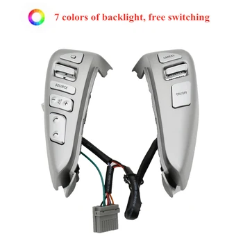 

7 colors backlight steering wheel control buttons for n issan tiida new Sylphy sunny button switch audio cruise volume function