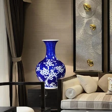 Цзиндэчжэнь керамика Китай ремесло поставки ваза ручной работы украшения лучшие творческие синий фарфор бутылка традиционное ремесло 7 моделей