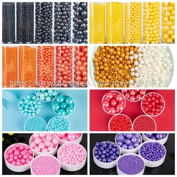 

National Cake Edible Sugar Pearls Sprinkles Candy Pearls Sprinklefetti Variety Pack Red Pink White Sprinkles for Baking