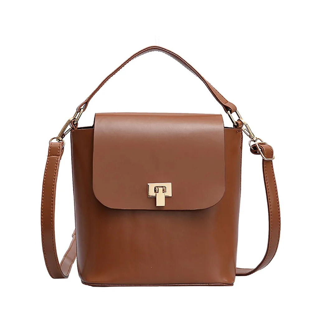 Coffee Maison Фабр сумки на плечо женские Джокер Crossbody зима Винтаж Блокировка ручная сумка-мешок кожаная сумка через плечо - Цвет: Coffee
