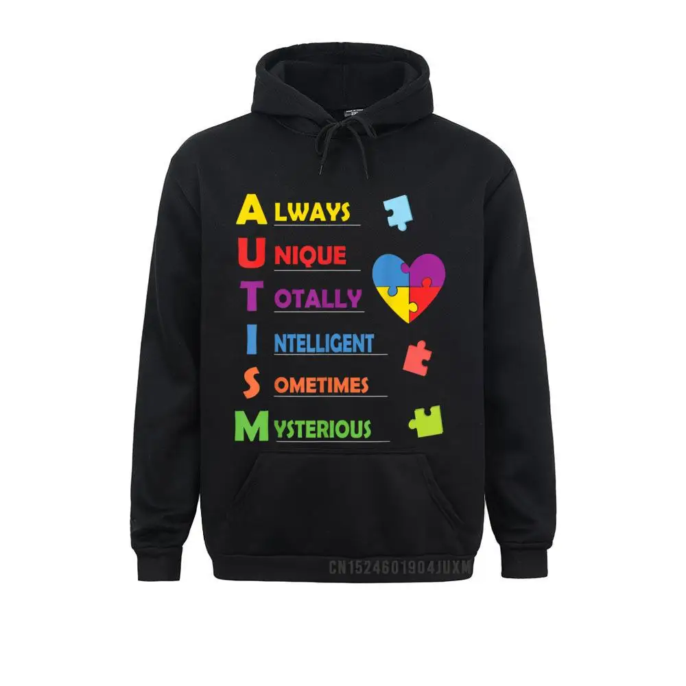  Autism Awareness Autism Acronym and Puzzle Piece T-Shirt__4916 Youth Sweatshirts Printed On Hoodies Retro Hoods Long Sleeve Autism Awareness Autism Acronym and Puzzle Piece T-Shirt__4916black