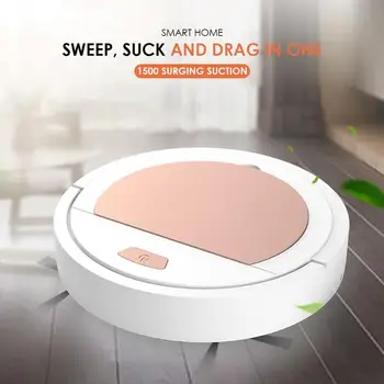 

Cleaner Vacuum Robot USB Charge Run 100 Minutes for Home Automatic Sweeping 1800PA Poweful Suction 3in1pet hair home dry mopping