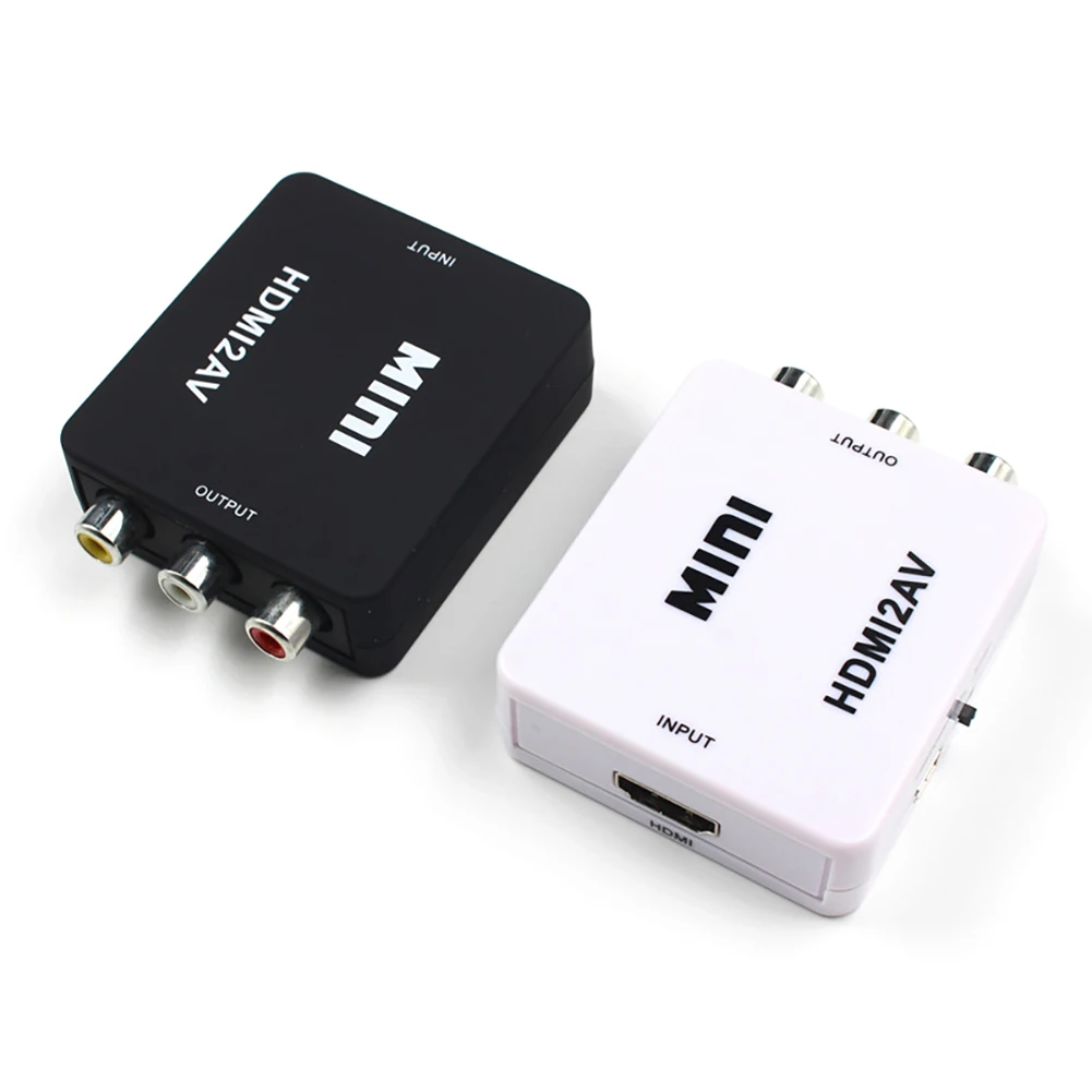 Мини HDMI к 3RCA CVBS композитный видео AV конвертер адаптер ТВ PS3 VHS и VCR D LK для HD камеры DVD Displayer наушник проекция
