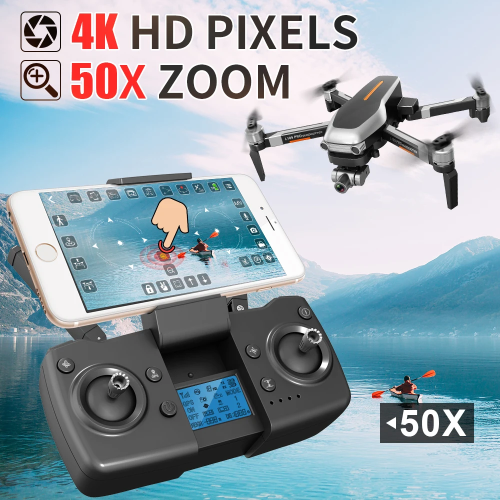 GPS Дрон L109PRO 4K механическая двухосевая Антивибрационная камера с Wi Fi FPV HD ESC