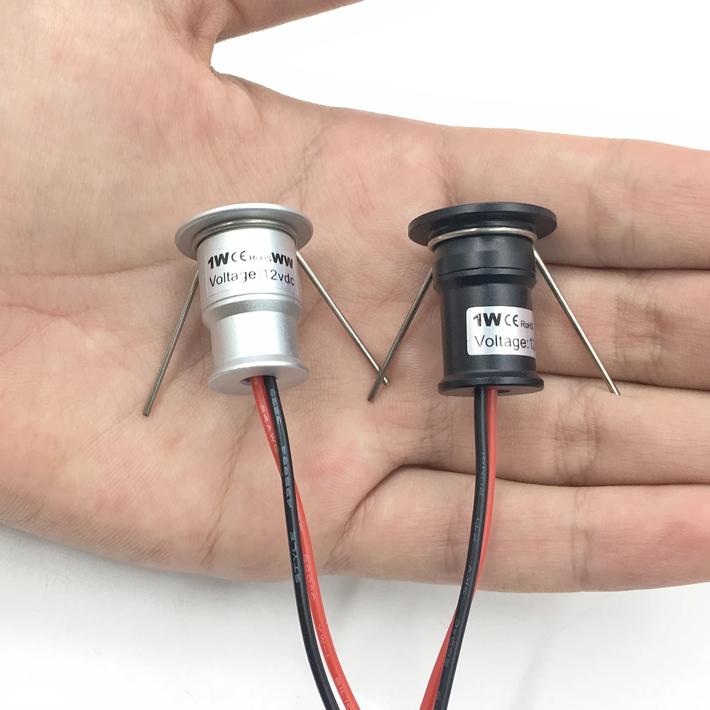 Description Picture 6 of item20pcs LED Spotlight Dimmable 12V 3V 24V Downlight 1W Recessed Ceiling Lamp Kitchen Cabinet Stair Spot Bulb Light Dropshipping