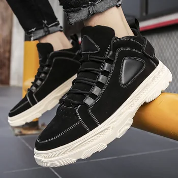 

Running Shoes New Leather Men Suede Shoes Men's Winter Warm Shoes Casual Footwear Mens Loafers Formal Flat Zapatillas Hombre