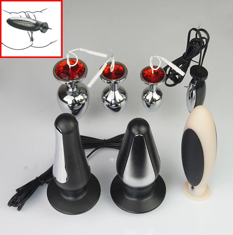 Electrosex Anal Plug E-Stim Electro Stimulation Electricity Accessories Vaginal Butt Plugs Prostate Massage BDSM Sex Toys