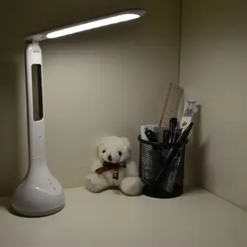 

Led Desk Lamp Table Light Foldable Dimmable with Calendar Temperature Alarm Clock Atmosphere Colors Changing Book Light