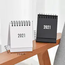 

Mini 2021 Table Desk Calendar Home Office Paper Monthly Daily Planner Schedule