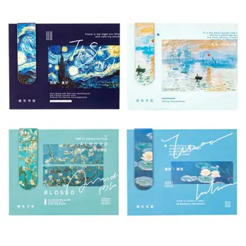 

Creative Magnetic Bookmarks Van Gogh Literature Art DIY Decoration Bookmarks