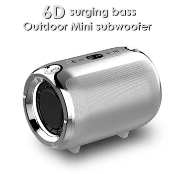 

Mini Portable Wireless Bluetooth Speaker Stereo Speakerphone Radio Music Subwoofer Column TWS Speakers for Computer with TF FM
