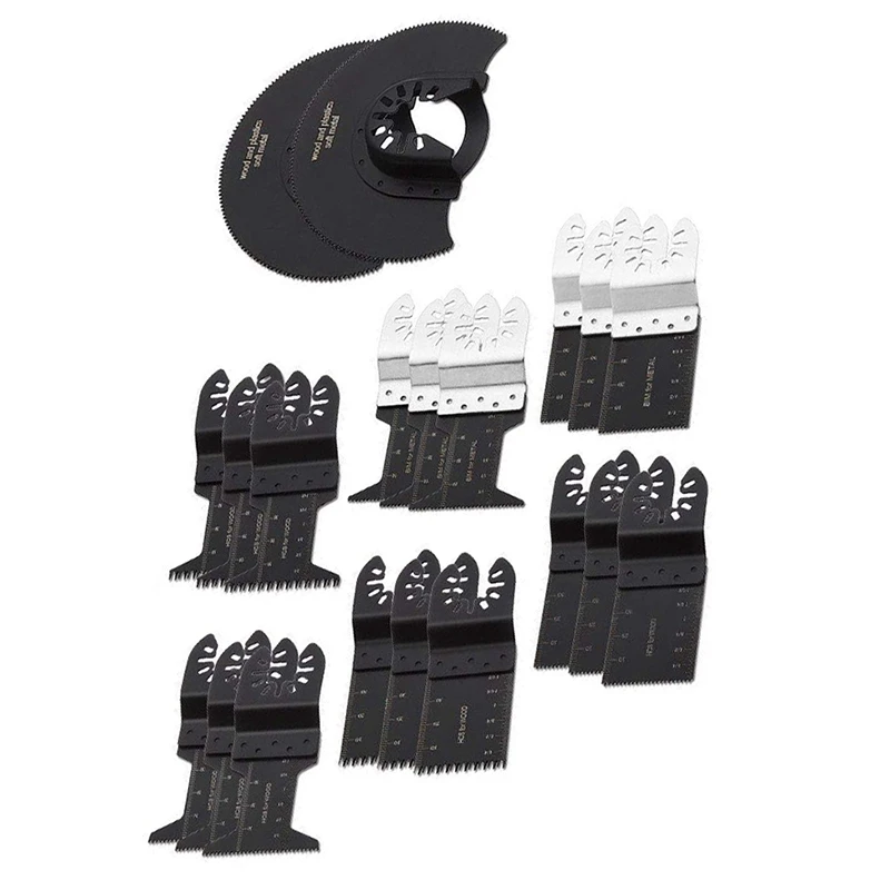 

20Pcs/Set Multi-Function Saw Blade Oscillating Multitool Saw Blade For Renovator Power Tools Cutting Wood Woodworking Diy