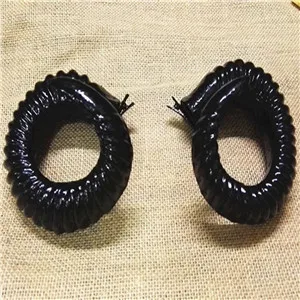 Black Модные женские заколки для Хэллоуина, рога антилопы, женские Готические Заколки, женские вечерние аксессуары для волос - Цвет: Black