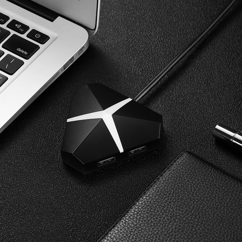 4-портовый USB 3,0 Hub адаптер переменного тока, разветвитель для Android, для IPhone, для планшета Поддержка 2 ТБ мобильного жесткого диска