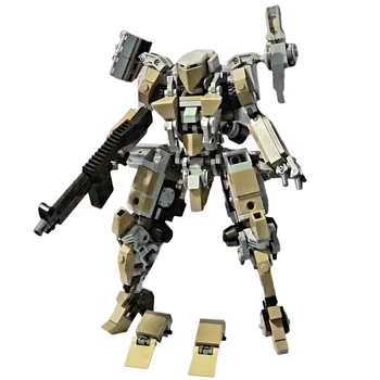 

501Pcs Desert Close Combat Battle Mecha DIY Building Block MOC Small Particle Set Compatible With Figures For Children Kid Toys