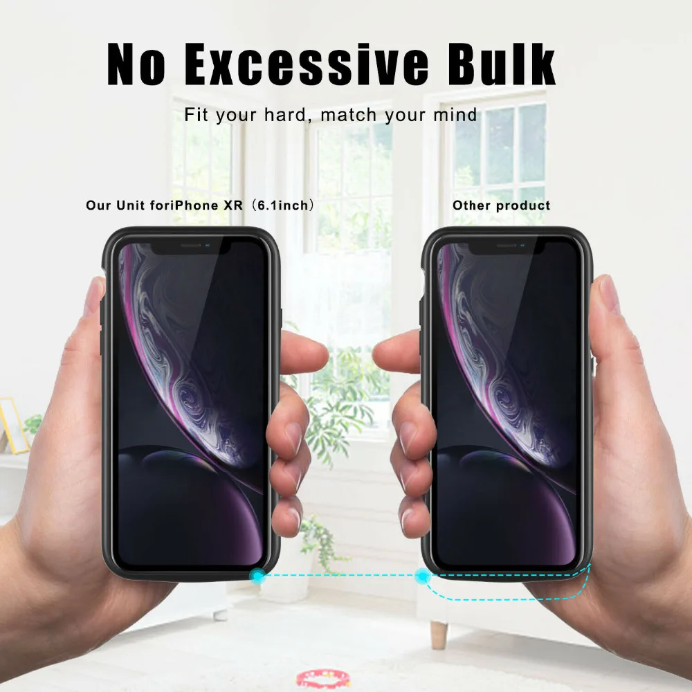Для iPhone X/XR/XS Max, Расширенный чехол для зарядного устройства, зарядное устройство, зарядное устройство, магнитные наушники, поддержка быстрой зарядки