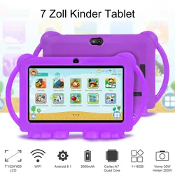 Tablette Android 10.0 de 7 pouces pour l'éducation et l'apprentissage des enfants, avec processeur Quad Core, 1 go/3 go/16 go/32 go, meilleur cadeau 