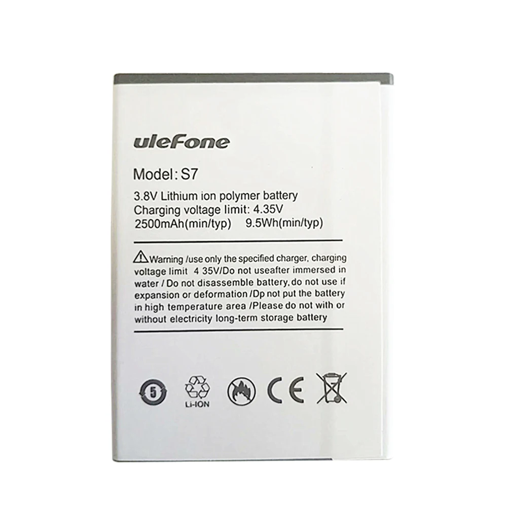 Запасной аккумулятор для Ulefone S7 запасной 2500 мАч смартфона MTK6580 | Мобильные