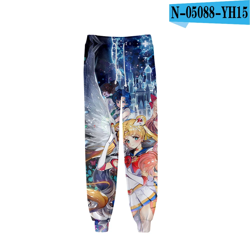 3D pants Модные повседневные штаны с 3D принтом Сейлор Мун удобные осенне-зимние штаны с объемным рисунком для мужчин и женщин синие спортивные штаны для мальчиков и девочек - Цвет: 3D pants