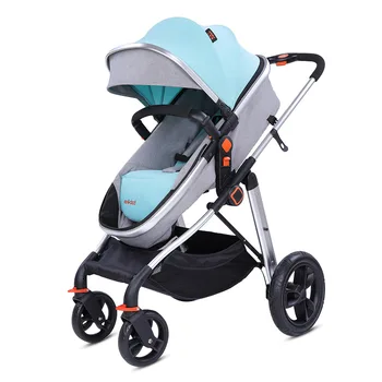 

Luxury Flower High Landscape Baby Stroller Can Sit Reclining Folding Lightweight Two-way Baby Stroller Baby Carriage