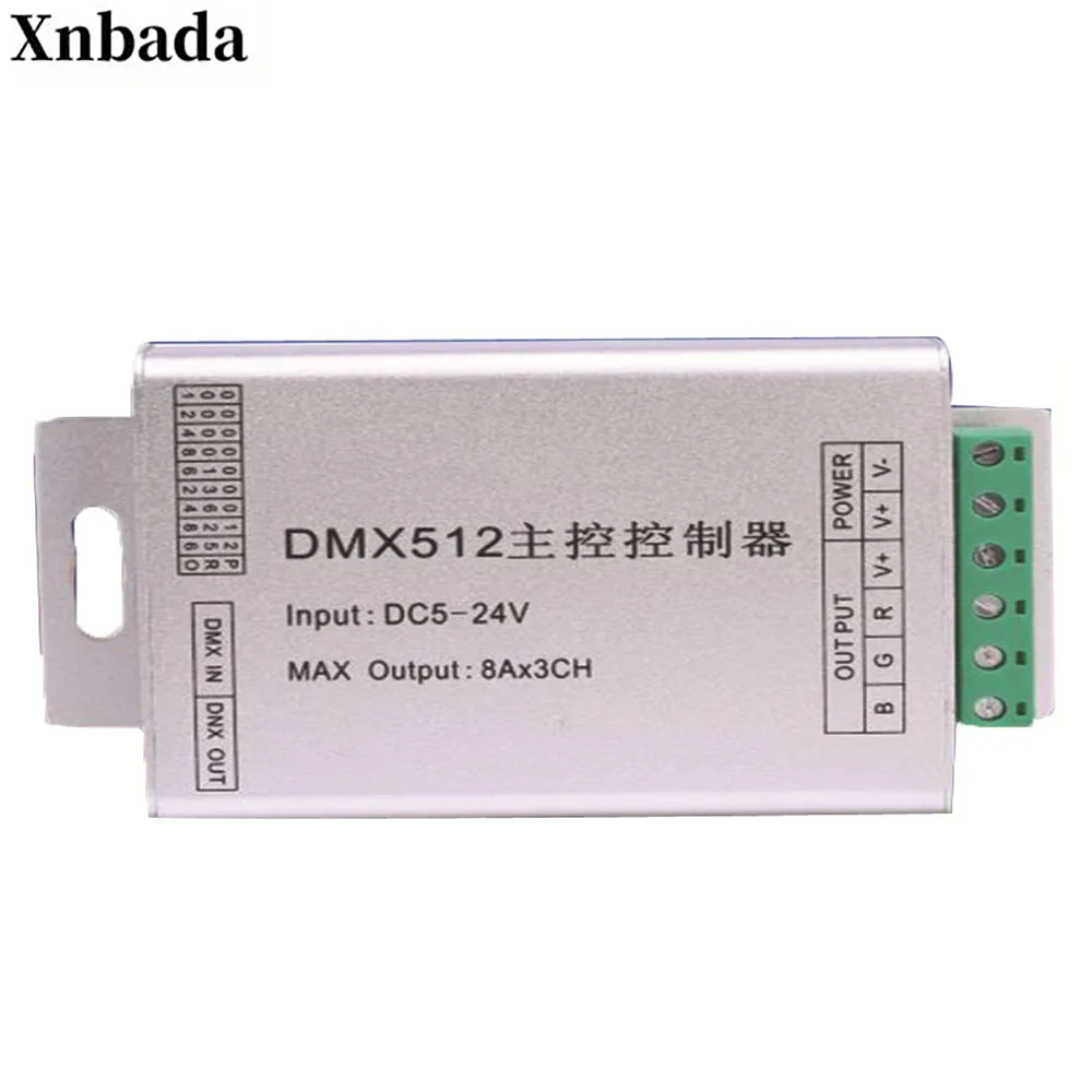 Светодиодный декодер DMX512 Контроллер RGB контроллер света бар контроллер