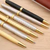 luxury quality brand 1PC NEW CHOUXIONGLUWEI SILVER GOLDEN color METAL GIFT ballpoint pen Stationery Office Supplies INK PENS ► Photo 3/6