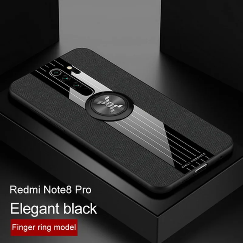 Black Ring Holder YISAHNGOU магнитное кольцо держатель пота ткань чехол для Xiaomi mi 8 9 SE CC9E CC9 A2 A3 Lite красный mi 7 K20 Note 5 7 8 Pro - Цвет: Black Ring Holder