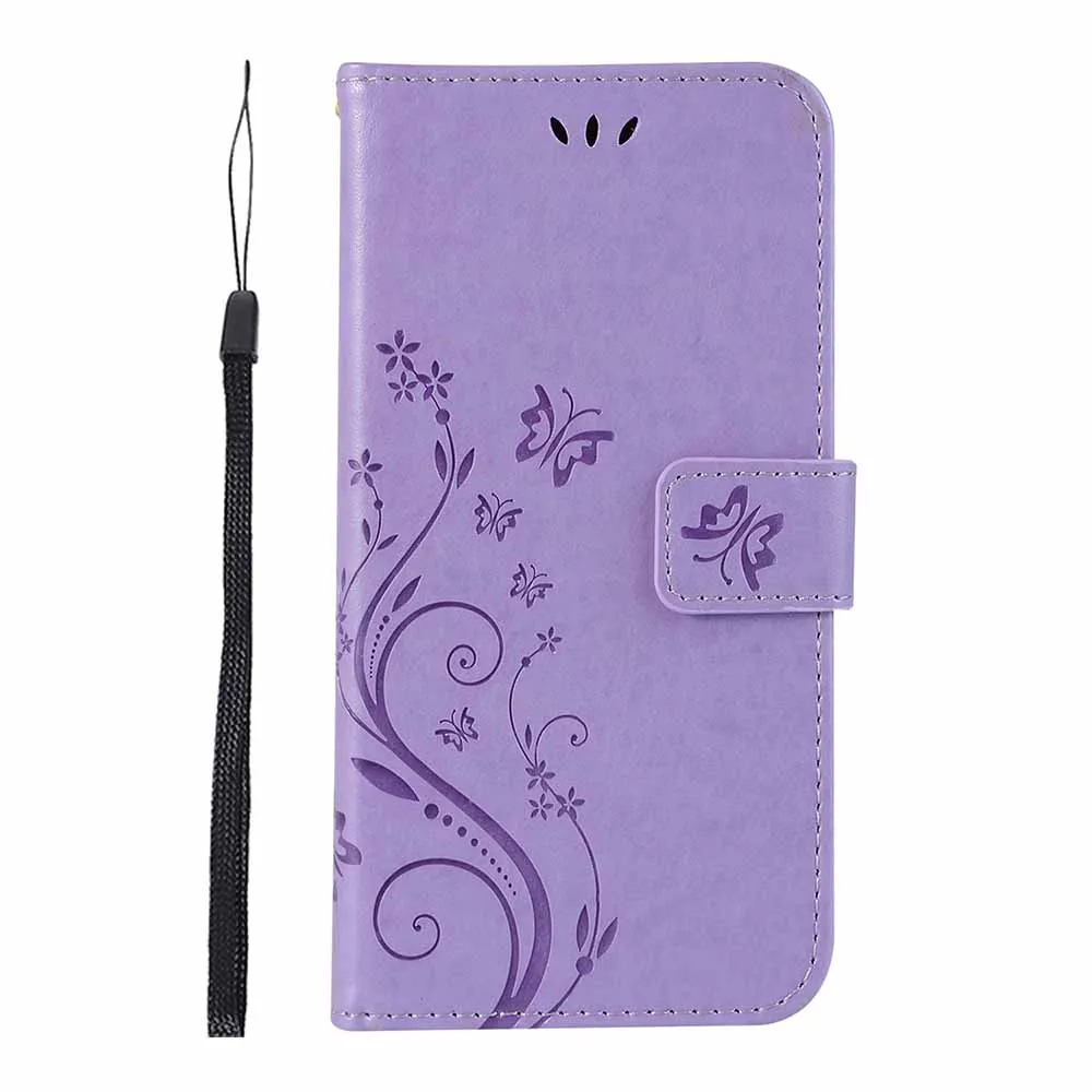 Кожаный чехол-бумажник с откидной крышкой для sony Xperia 1, 10, 5, 8, XZ3, XZ2, XZ1, чехол-накладка на заднюю панель, чехол для Redmi Note 6, 7, 8 Pro, K20, сумки - Цвет: Light Purple