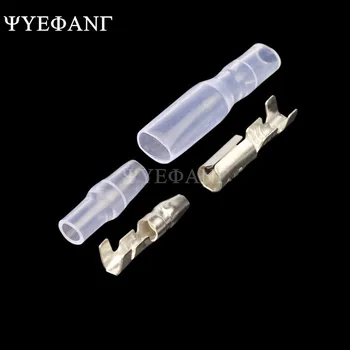 

10set Car Auto Motorcycle Bullet Terminals 3.5mm Male Female Wire Bullet Crimp Connectors Terminal with Insulation Sheath