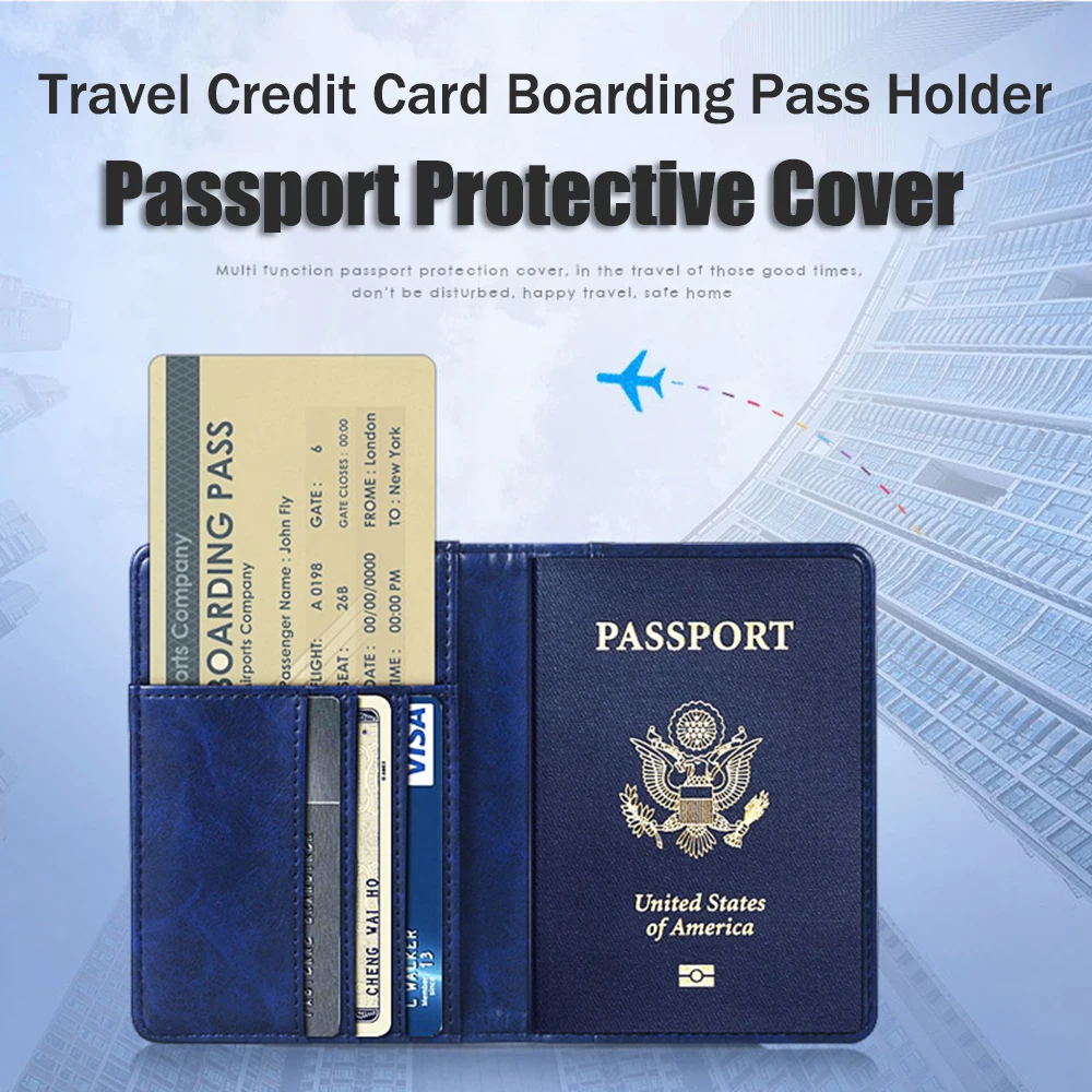 Кожаный защитный для паспорта чехол для кредитных карт защитный чехол унисекс 139*104*9 мм защита от пыли и потертостей