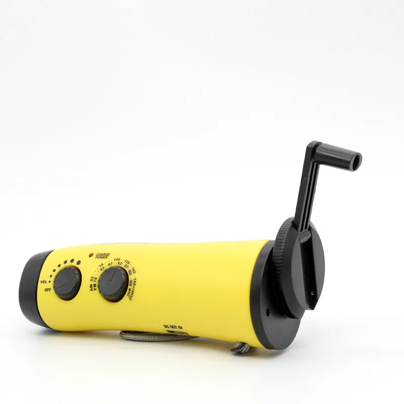 

Hand-cranking Power Generation Multi-function Torch Outdoor Emergency Am/FM Radio Emergency Mobile Phone Charging Alert