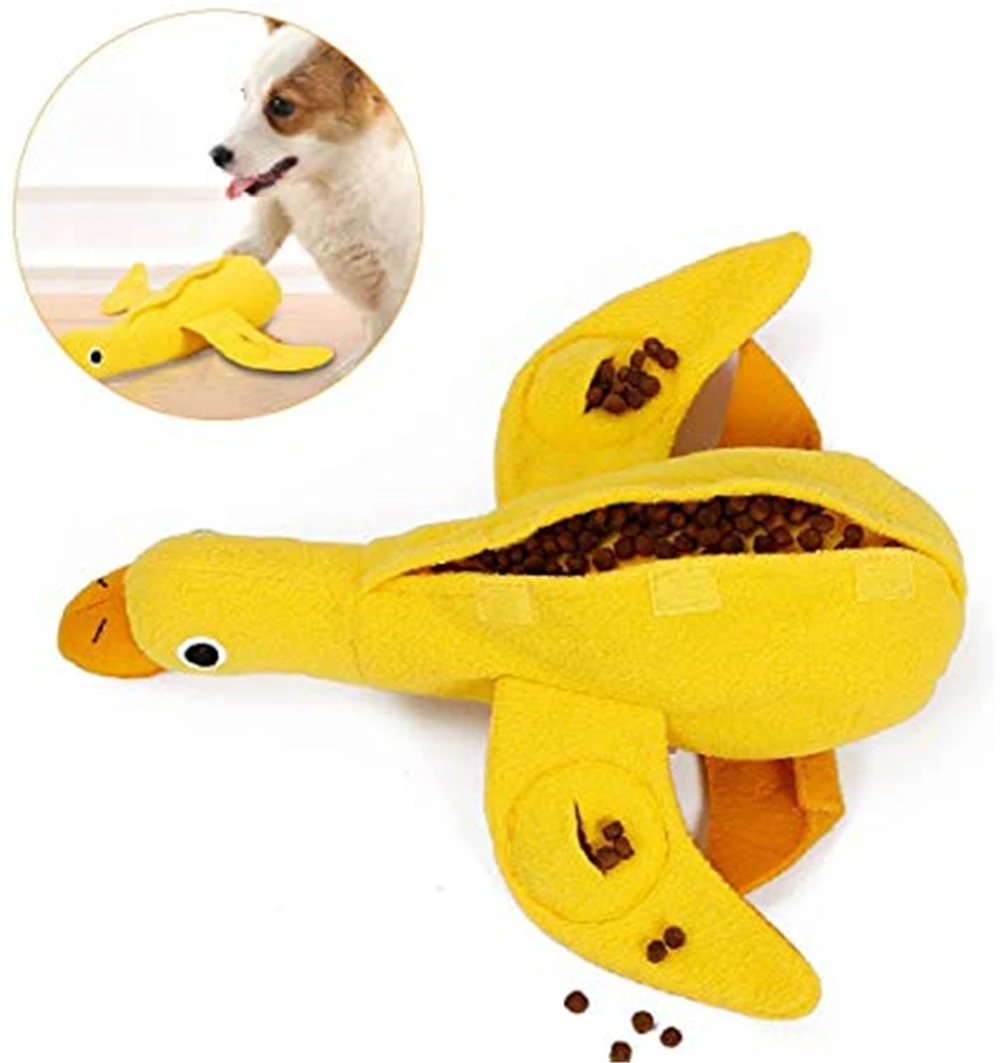 Pet игрушка мягкая собака смешная Интерактивная ткань утка собака Жевательная для утечки игрушка для еды
