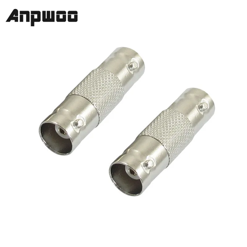 2 unids/lote BNC hembra a hembra en línea acoplador coaxial BNC conector extensor para CCTV cámara de seguridad sistema de Video vigilancia